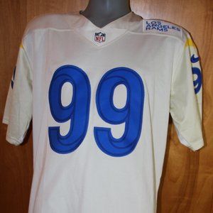 NIKE LA Rams On Field Football Jersey #99 Aaron Donald Men's Medium Embroidered